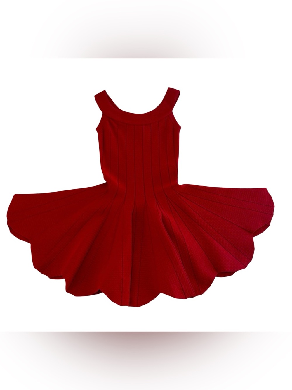 EUC Cute & Flirty Jonathan Simkhai Off Shoulder Pointelle Red Dress XS - Picture 4 of 15